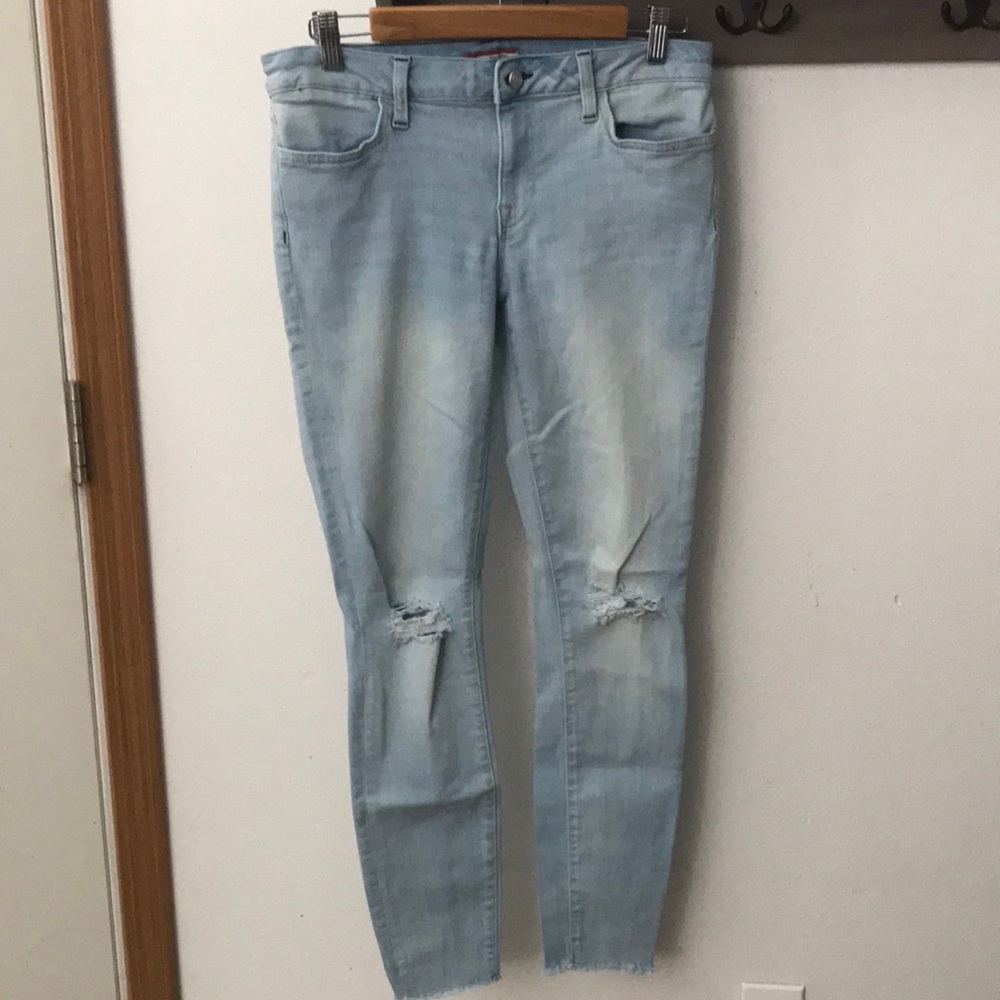 Tommy Hilfiger jeans, blue, distressed leggings size 8